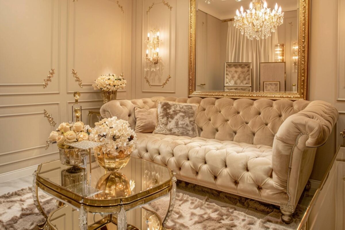 Jakie są zalety sof w stylu glamour w małych mieszkaniach?