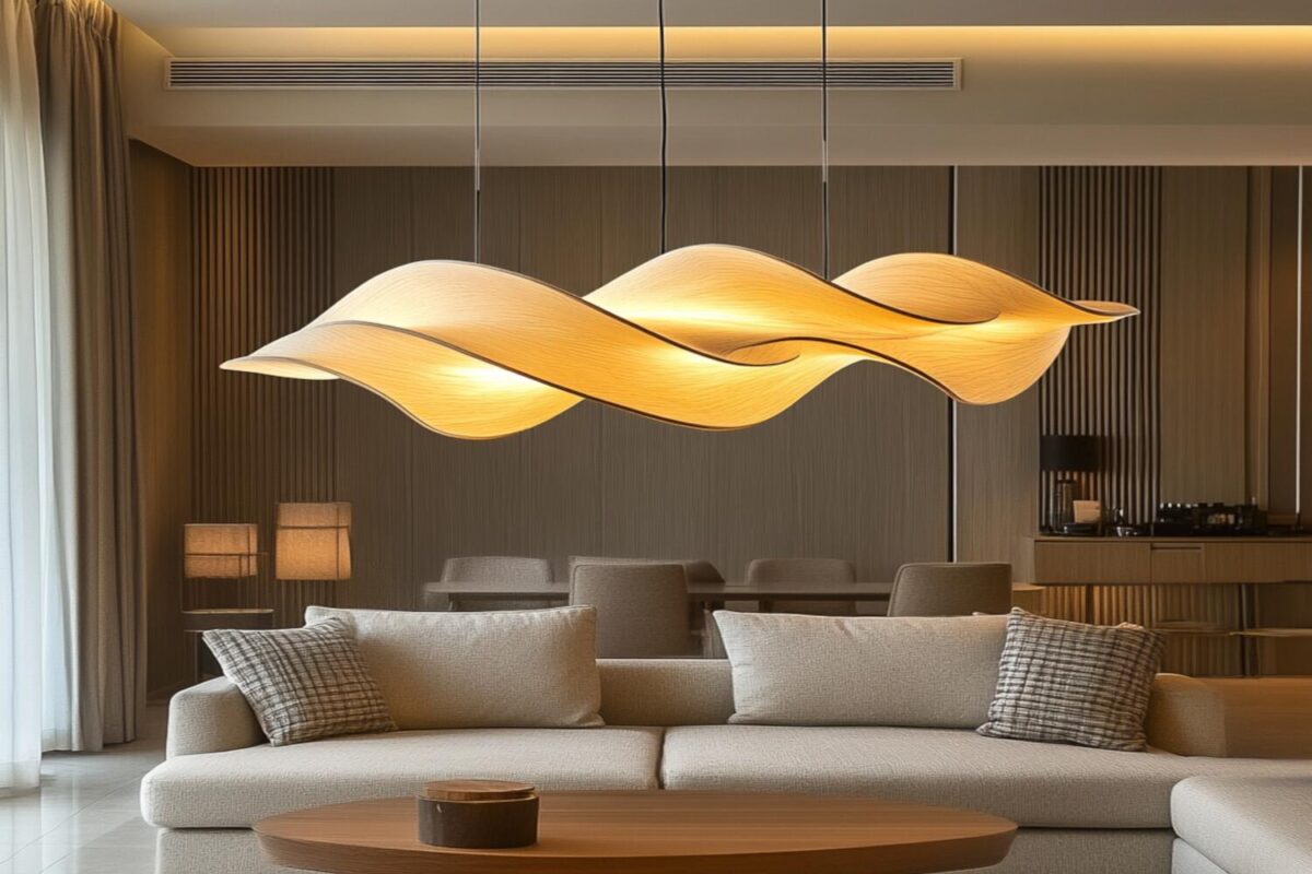 Jakie lampy wiszące najlepiej sprawdzą się w salonach z elementami drewna?