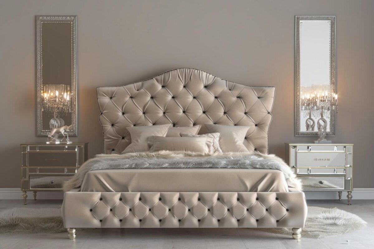 10 inspiracji na wnętrza glamour z dodatkami metalowymi.