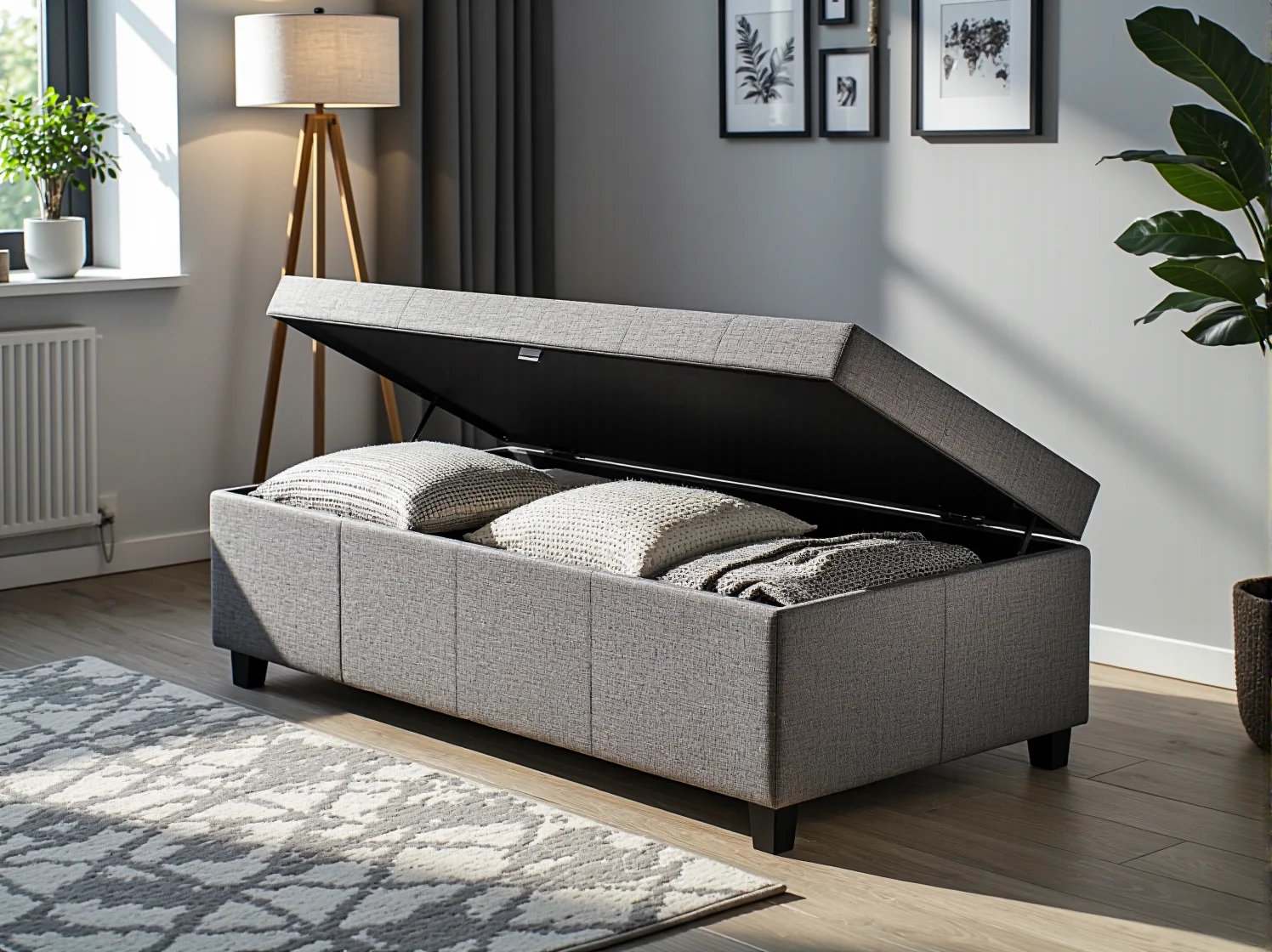 Połączenie drewna i metalu w funkcjonalnym biurku zapewniające nowoczesny wygląd i trwałość.