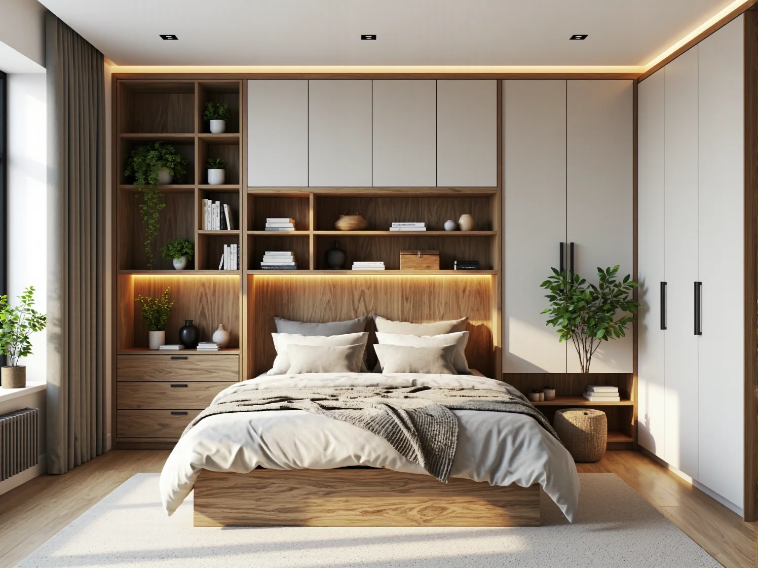 Stylowa aranżacja sypialni z funkcjonalnym łóżkiem skandynawskim – ranking 2026.