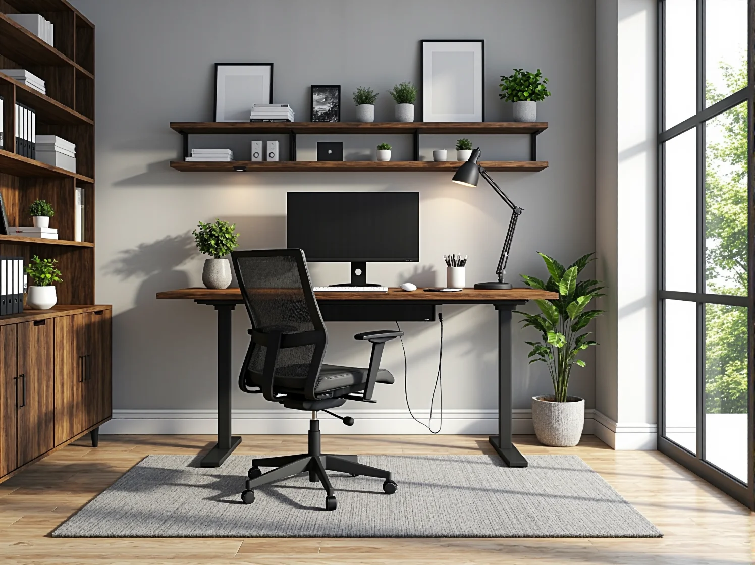 Inteligentne łóżko sypialniane z technologią poprawy komfortu snu i regulowanym stelażem.