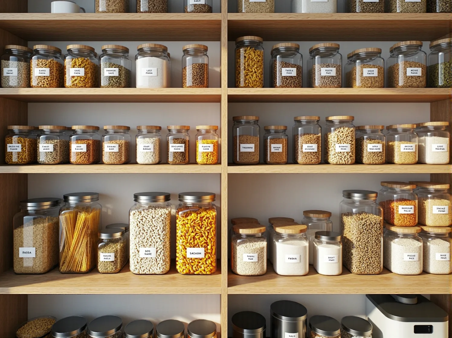 Inteligentne rozwiązania do przechowywania w szafkach kuchennych optymalizujące miejsce.