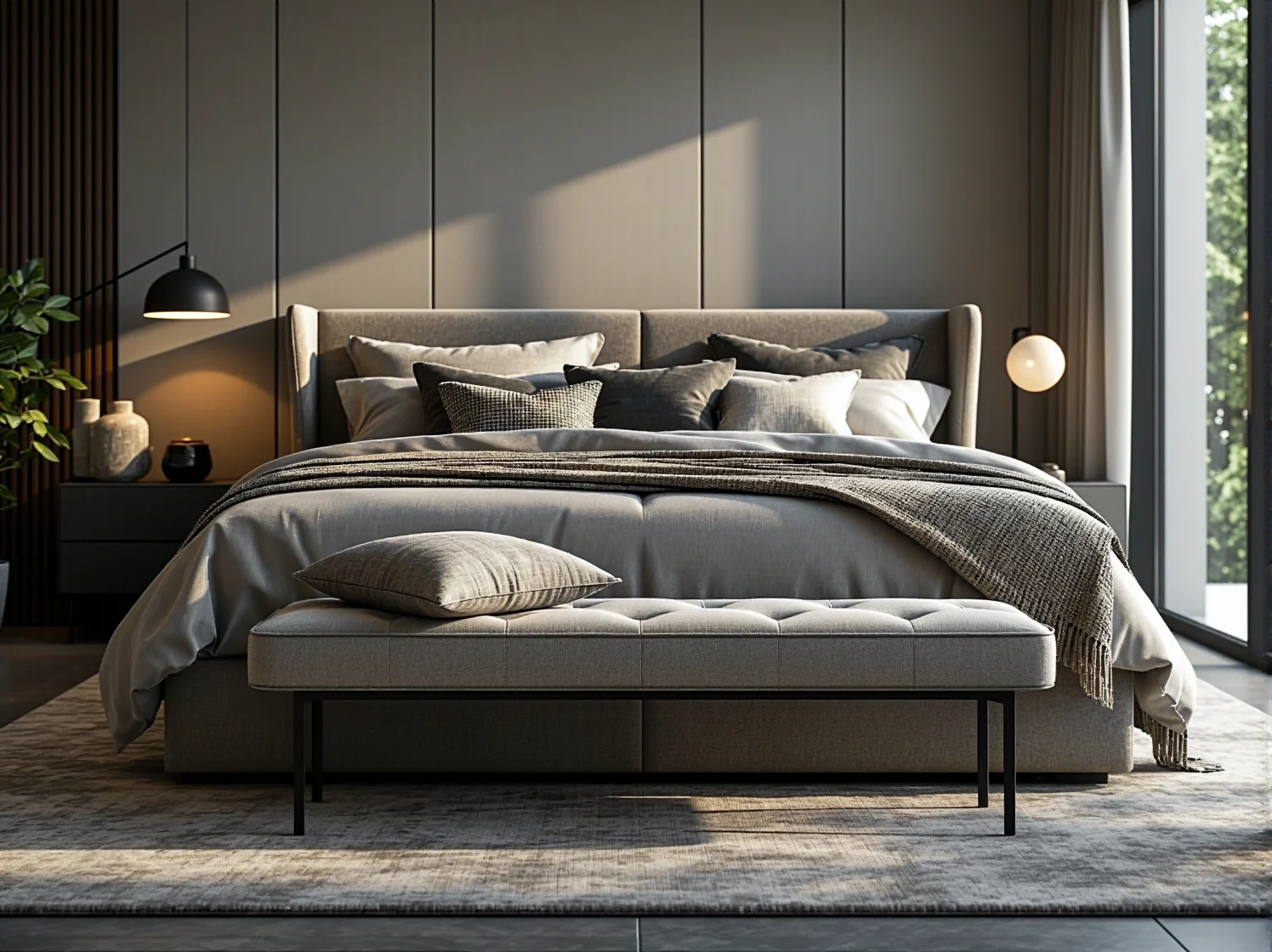 Detale wykończenia łóżka glamour z funkcją przechowywania, łączące luksusowy design z praktycznością.