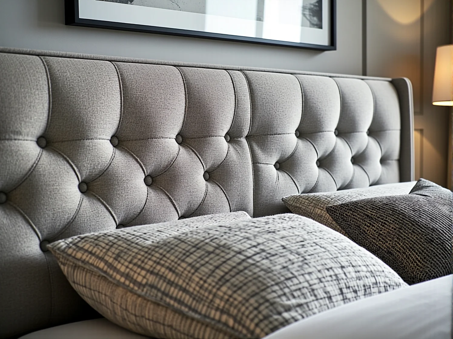 Praktyczne łóżko kontynentalne z pojemnikiem na pościel, idealne do organizacji przestrzeni w sypialni.