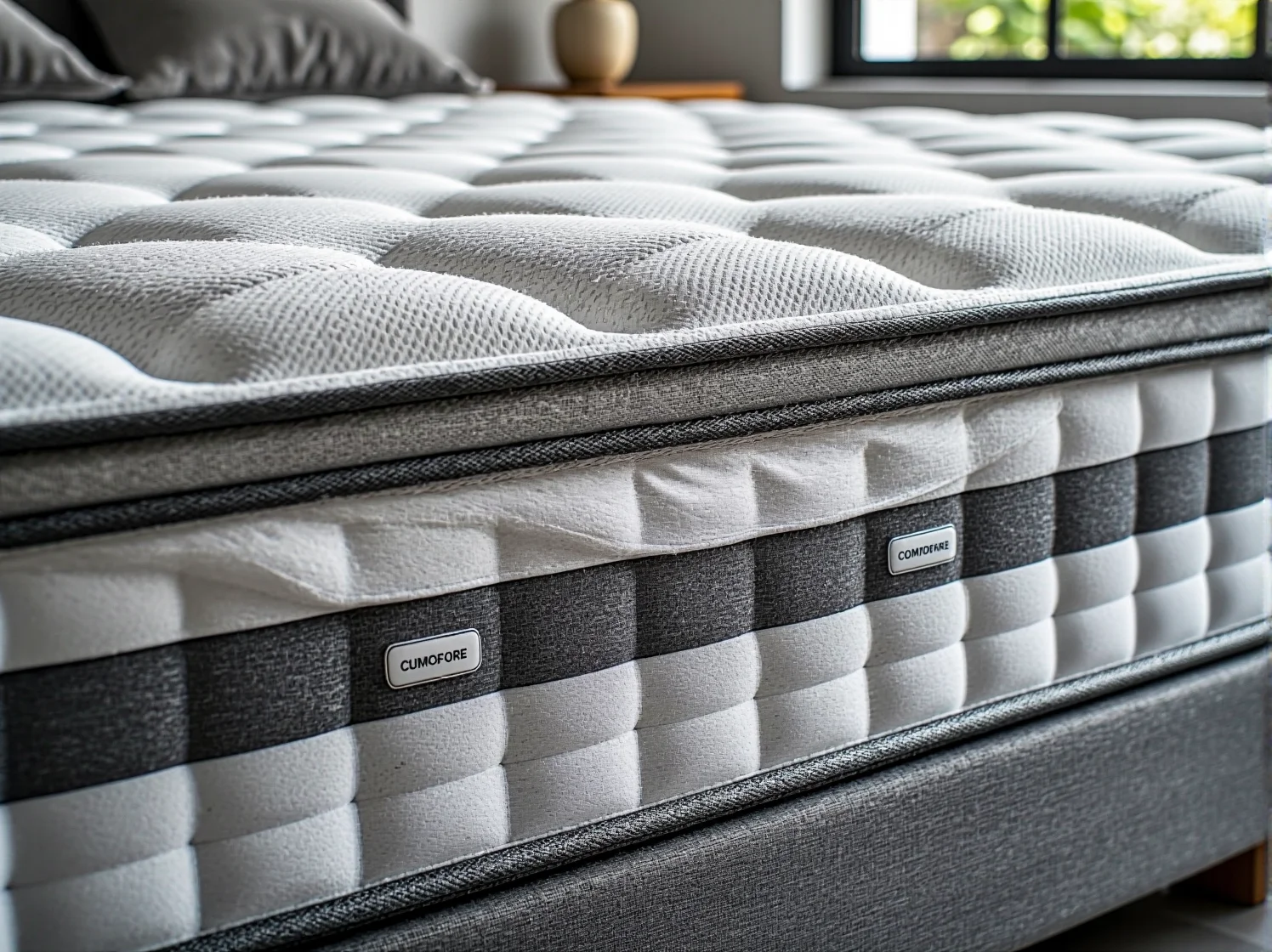 Materac z pianki o wysokiej gęstości odporny na odkształcenia dla osób o puszystej sylwetce.