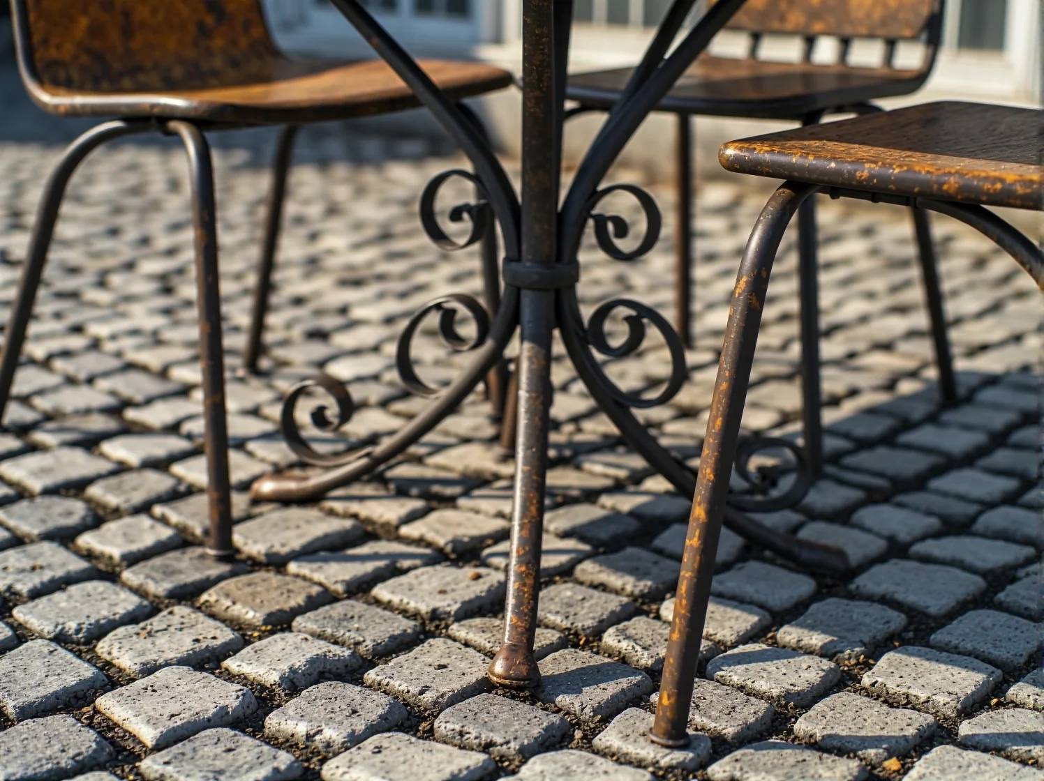 Metalowy stół retro w restauracji na zewnątrz. Odkryj najlepsze modele w naszym rankingu.