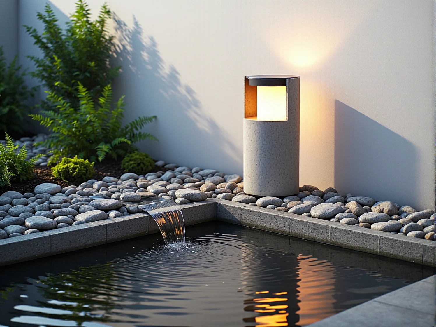 Minimalistyczne oprawy oświetleniowe idealne do małego ogrodu w stylu nowoczesnym.