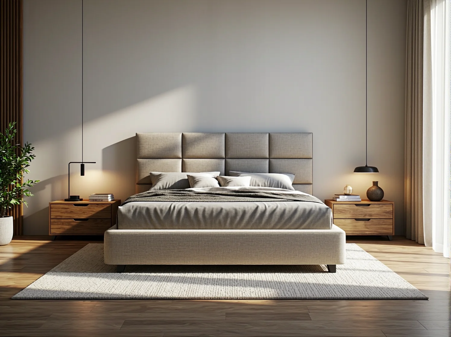 Dekoracyjne oświetlenie liniowe LED w suficie podwieszanym w luksusowym wnętrzu premium.