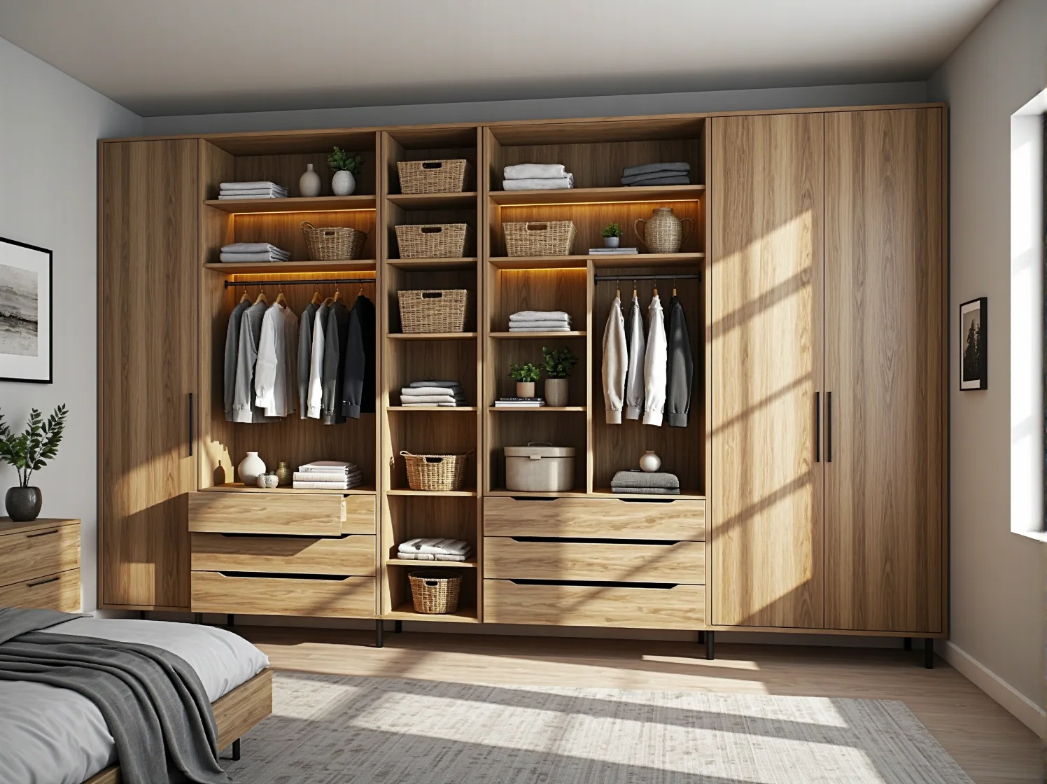 Praktyczna sofa z funkcją spania i pojemnikiem na pościel idealna do małego mieszkania.