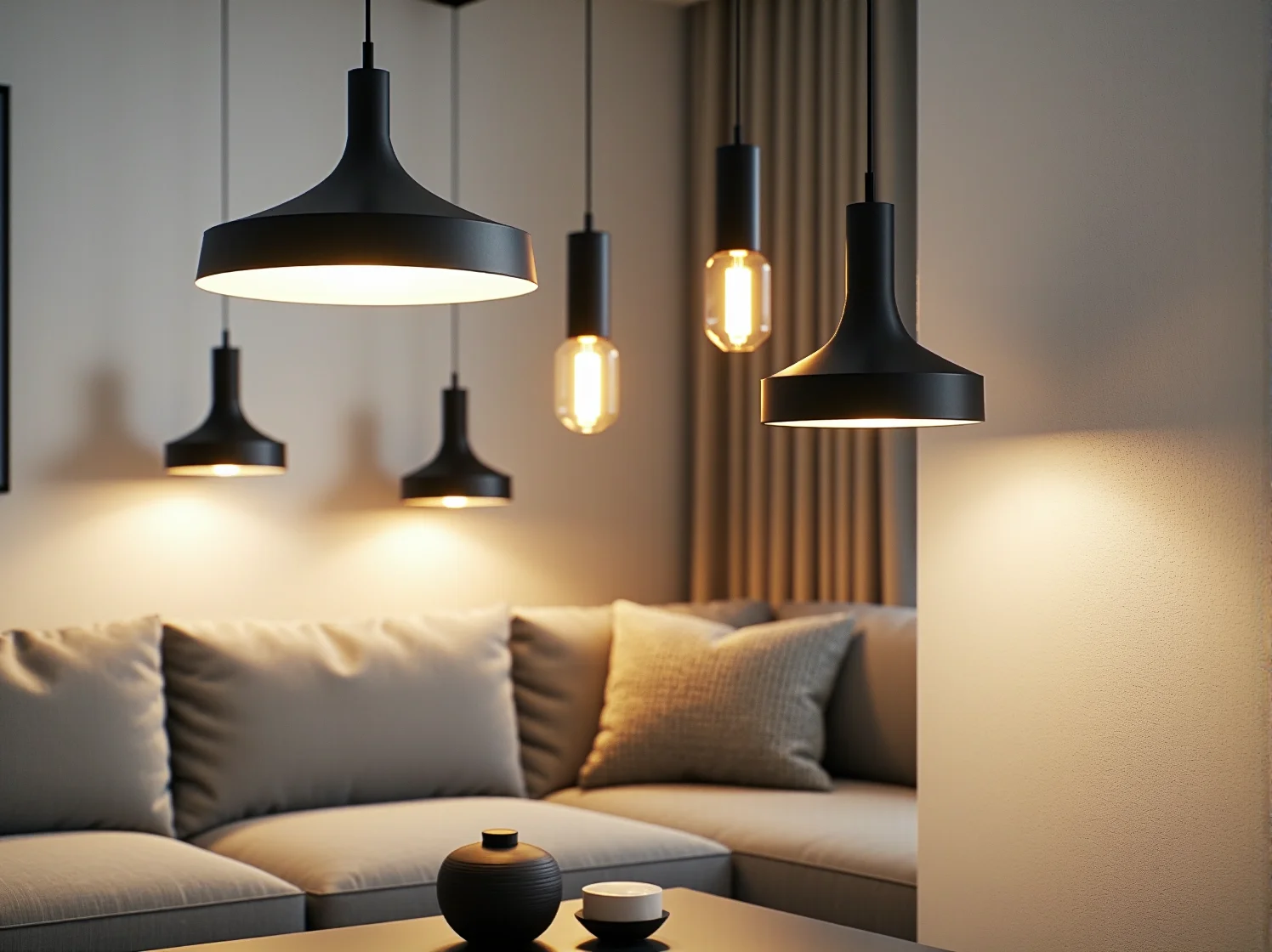 Nowoczesny salon z dużym narożnikiem i minimalistycznym oświetleniem – jak stworzyć harmonijne wnętrze? - ilustracja 4